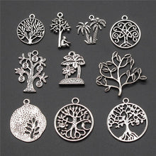 Load image into Gallery viewer, 10pcs Charms Tree Antique Silver Color Money Tree Pendant Charms Life Tree Charms Jewelry Accessories
