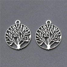 Load image into Gallery viewer, 10pcs Charms Tree Antique Silver Color Money Tree Pendant Charms Life Tree Charms Jewelry Accessories
